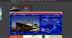 Desktop Screenshot of le-titanic.fr